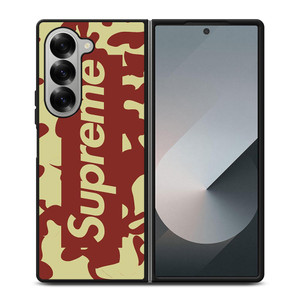 SUPREME RED CREAM LOGO Samsung Galaxy Z Fold 6 Case Cover SUPREME RED CREAM LOGO Samsung Galaxy Z Fold 6 Case Cover
