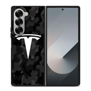 TESLA MOTORS LOGO CAMO Samsung Galaxy Z Fold 6 Case Cover TESLA MOTORS LOGO CAMO Samsung Galaxy Z Fold 6 Case Cover