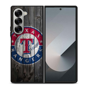 TEXAS RANGERS WOODEN LOGO Samsung Galaxy Z Fold 6 Case Cover