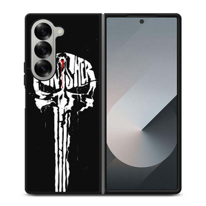 THE PUNISHER SKULL SPLASH EFFECT Samsung Galaxy Z Fold 6 Case Cover