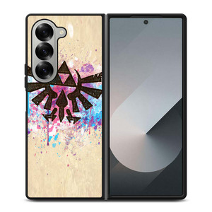 TRIFORCE SPLASH EMBLEM ART Samsung Galaxy Z Fold 6 Case Cover