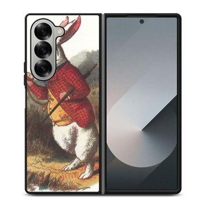 WHITE RABBIT ALICE IN WONDERLAND Disney Samsung Galaxy Z Fold 6 Case Cover