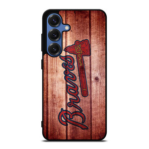 ATLANTA BRAVES BASEBALL WOOD Samsung Galaxy S25 Case