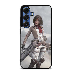 ATTACK ON TITAN MIKASA ACKERMAN SNOW Samsung Galaxy S25 Case ATTACK ON TITAN MIKASA ACKERMAN SNOW Samsung Galaxy S25 Case