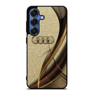 AUDI LOGO ELEGAN GOLD TEXTURE Samsung Galaxy S25 Case