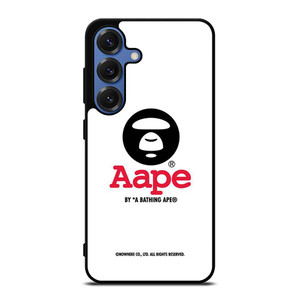 BAPE WHITE LOGO Samsung Galaxy S25 Case