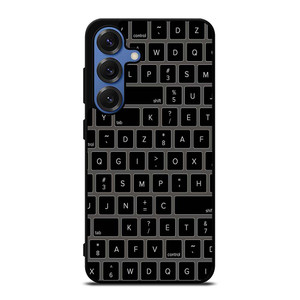 BLACK KEYBOARD PATTERN Samsung Galaxy S25 Case