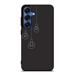 BLACK LIGHT BULBS MINIMALISTIC Samsung Galaxy S25 Case