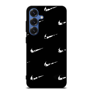 BLACK NIKE LOGO PATTERN Samsung Galaxy S25 Case BLACK NIKE LOGO PATTERN Samsung Galaxy S25 Case