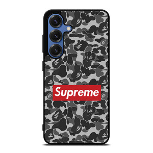 CAMO BAPE SUPREME GREY Samsung Galaxy S25 Case CAMO BAPE SUPREME GREY Samsung Galaxy S25 Case