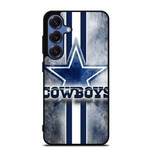 DALLAS COWBOYS FOOTBALL STAR STRIP SILVER Samsung Galaxy S25 Case