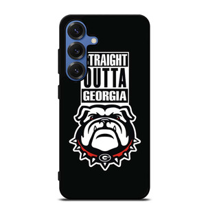 GEORGIA BULLDOGS UGA STRAIGHT OUTTA Samsung Galaxy S25 Case