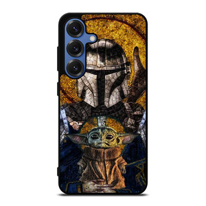 MANDALORIAN AND BABY YODA Samsung Galaxy S25 Case MANDALORIAN AND BABY YODA Samsung Galaxy S25 Case