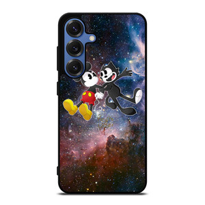 MICKEY MOUSE AND FELIX THE CAT Samsung Galaxy S25 Case