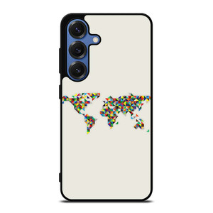 MINIMALISTIC WORLD MAP Samsung Galaxy S25 Case