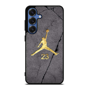 NIKE AIR JORDAN LOGO GOLD Samsung Galaxy S25 Case