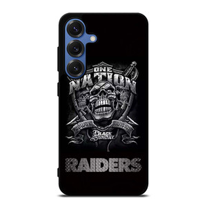 OAKLAND RAIDERS BLACK ONE NATION Samsung Galaxy S25 Case