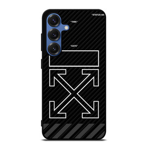 OFF WHITE BLACK CARBON Samsung Galaxy S25 Case OFF WHITE BLACK CARBON Samsung Galaxy S25 Case