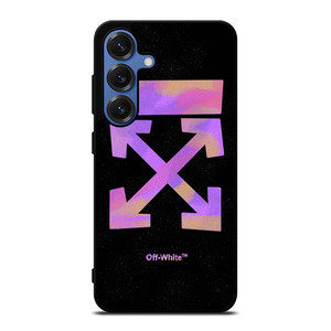 OFF WHITE PURPLE SPRAY Samsung Galaxy S25 Case