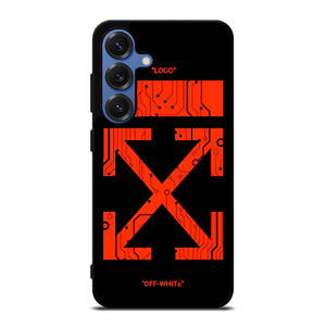 OFF WHITE RED CIRCUIT Samsung Galaxy S25 Case
