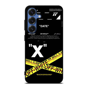 OFF WHITE X BACKGROUND Samsung Galaxy S25 Case
