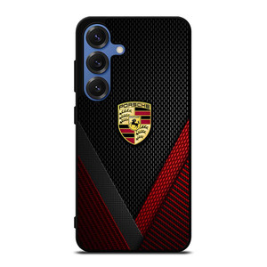 PORSCHE LOGO CARBON Samsung Galaxy S25 Case PORSCHE LOGO CARBON Samsung Galaxy S25 Case
