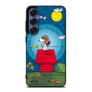 SNOOPY FLYING ACE Samsung Galaxy S25 Case