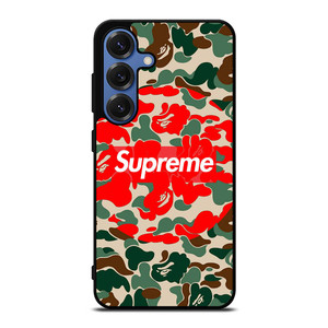 SUPREME BAPE CAMO Samsung Galaxy S25 Case