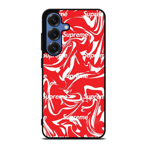 SUPREME MELTED RED ARTWORK Samsung Galaxy S25 Case