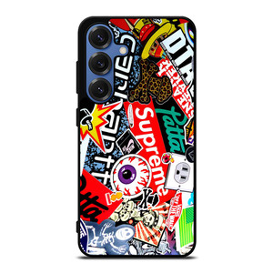 SUPREME STICKER AND OTHER BRAND Samsung Galaxy S25 Case
