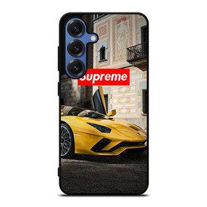 SUPREME YELLOW LAMBORGINI Samsung Galaxy S25 Case SUPREME YELLOW LAMBORGINI Samsung Galaxy S25 Case