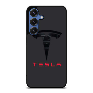 TESLA MOTORS BLACK ICON Samsung Galaxy S25 Case