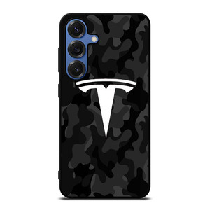 TESLA MOTORS LOGO CAMO Samsung Galaxy S25 Case