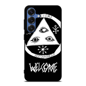 WELCOME SKATEBOARDS LOGO BLACK Samsung Galaxy S25 Case WELCOME SKATEBOARDS LOGO BLACK Samsung Galaxy S25 Case