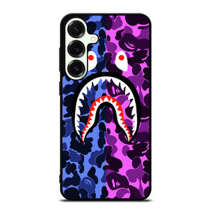 BAPE SHARK LOGO BLUE VIOLET Samsung Galaxy S25 Plus Case