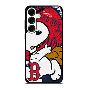 BOSTON RED SOX BASEBALL SNOOPY Samsung Galaxy S25 Plus Case