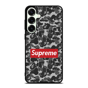 CAMO BAPE SUPREME GREY Samsung Galaxy S25 Plus Case CAMO BAPE SUPREME GREY Samsung Galaxy S25 Plus Case