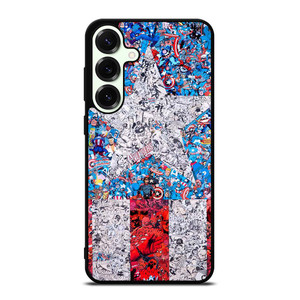 CAPTAIN AMERICA MARVEL COLLAGES Samsung Galaxy S25 Plus Case