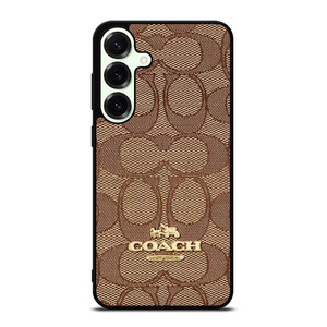 COACH NEW YORK PATTERN BROWN Samsung Galaxy S25 Plus Case