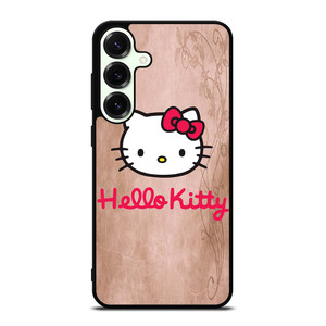 HELLO KITTY FACE WOOD Samsung Galaxy S25 Plus Case