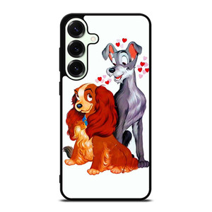 LADY AND THE TRAMP DISNEY CARTOON PAINTING Samsung Galaxy S25 Plus Case