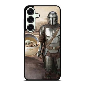 MANDALORIAN AND BABY YODA SHIP Samsung Galaxy S25 Plus Case MANDALORIAN AND BABY YODA SHIP Samsung Galaxy S25 Plus Case