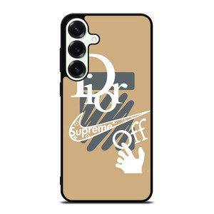 OFF WHITE DIOR SUPREME LOGO Samsung Galaxy S25 Plus Case