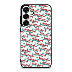 SUPREME RED BLUE PATTERN Samsung Galaxy S25 Plus Case SUPREME RED BLUE PATTERN Samsung Galaxy S25 Plus Case