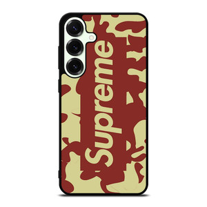 SUPREME RED CREAM LOGO Samsung Galaxy S25 Plus Case