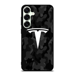 TESLA MOTORS LOGO CAMO Samsung Galaxy S25 Plus Case