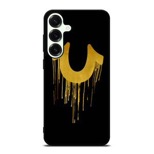 TRUE RELIGION GOLD BLACK LOGO Samsung Galaxy S25 Plus Case
