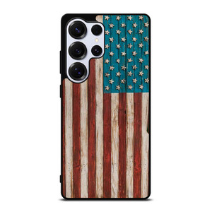 AMERICAN FLAG USA WOOD 2 Samsung Galaxy S25 Ultra Case