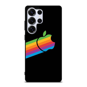APPLE RETRO DESIGN BLACK Samsung Galaxy S25 Ultra Case