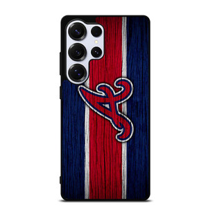 ATLANTA BRAVES MLB LOGO STRIPS Samsung Galaxy S25 Ultra Case